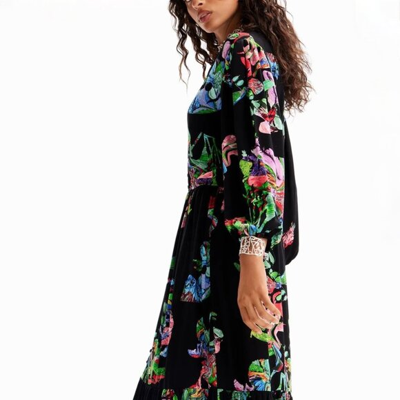 NWT Desigual M Christian Lacroix Long Shirt Dress - Size M - Picture 4 of 16